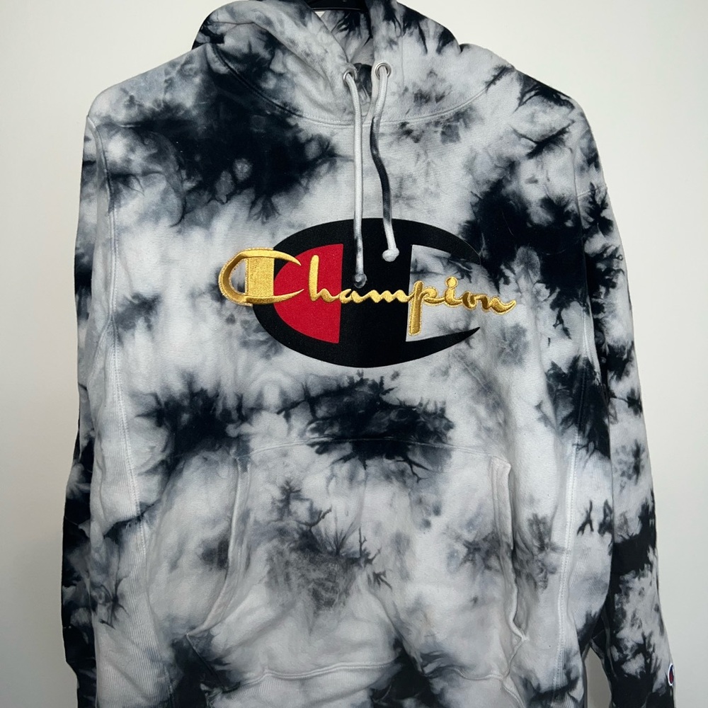 Tie dye champion hoodie